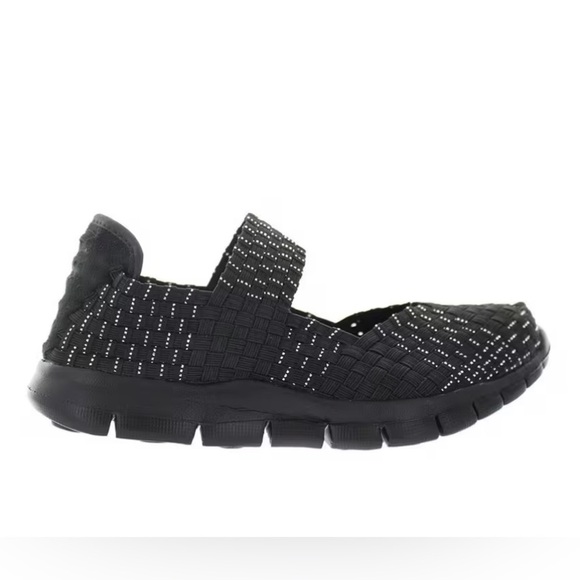 Bernie Mev Girl's Comfi K Mary Jane Flat Sandal | Black/Silver | NEW!!!🖤🩶🖤 - Picture 1 of 10